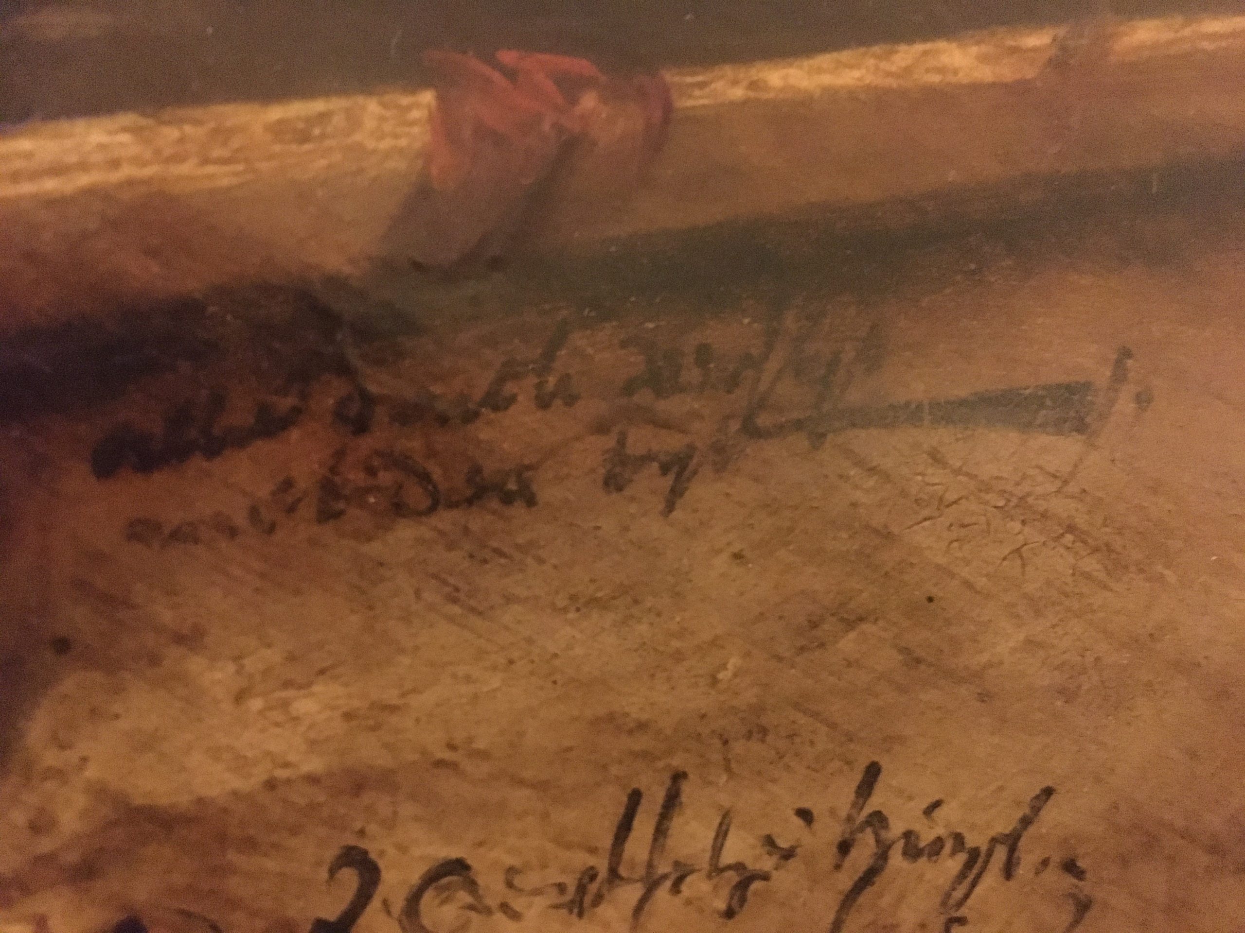 Wie ontcijfert de stichtelijke tekst op dit Friese schilderij?